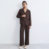 Luxury Brown Sleep Set Linen
