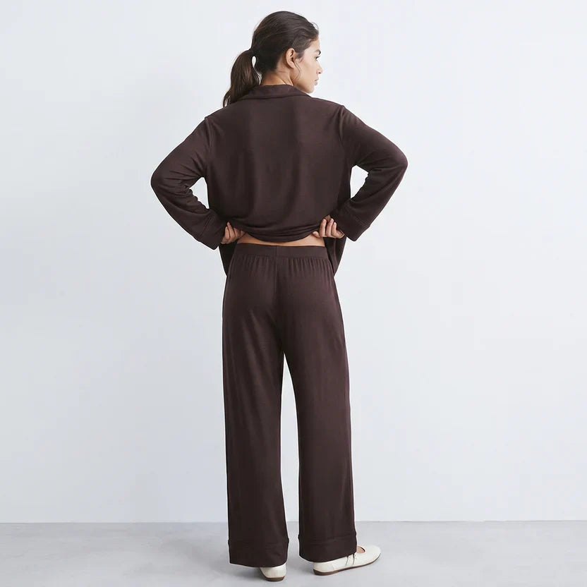 Luxury Brown Sleep Set Linen