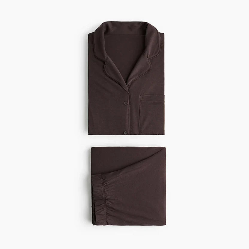 Luxury Brown Sleep Set Linen