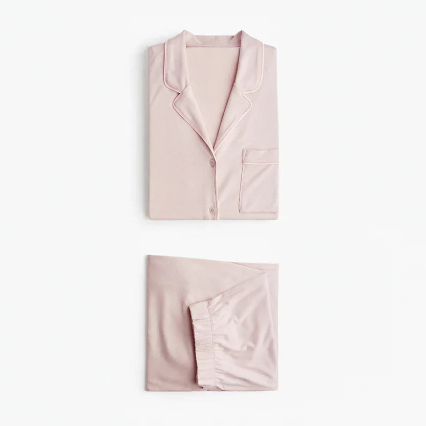 Luxury Dusty Pink Sleep Set Linen